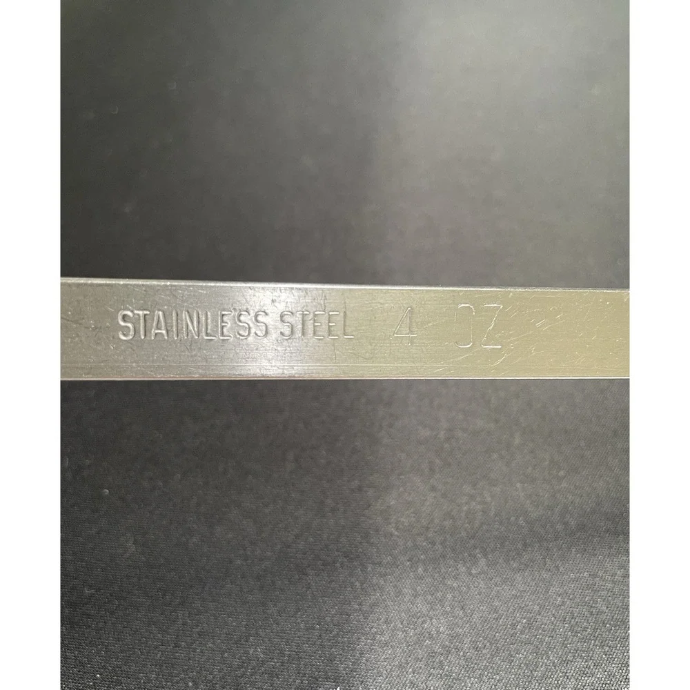 Vintage 1960s Commercial Heavy-Duty Stainless Steel 4 oz, 1/2 Cup, 15